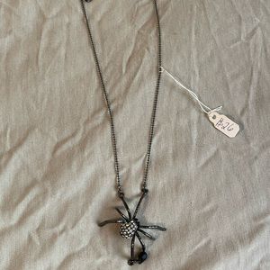 Betsey Johnson spider necklace